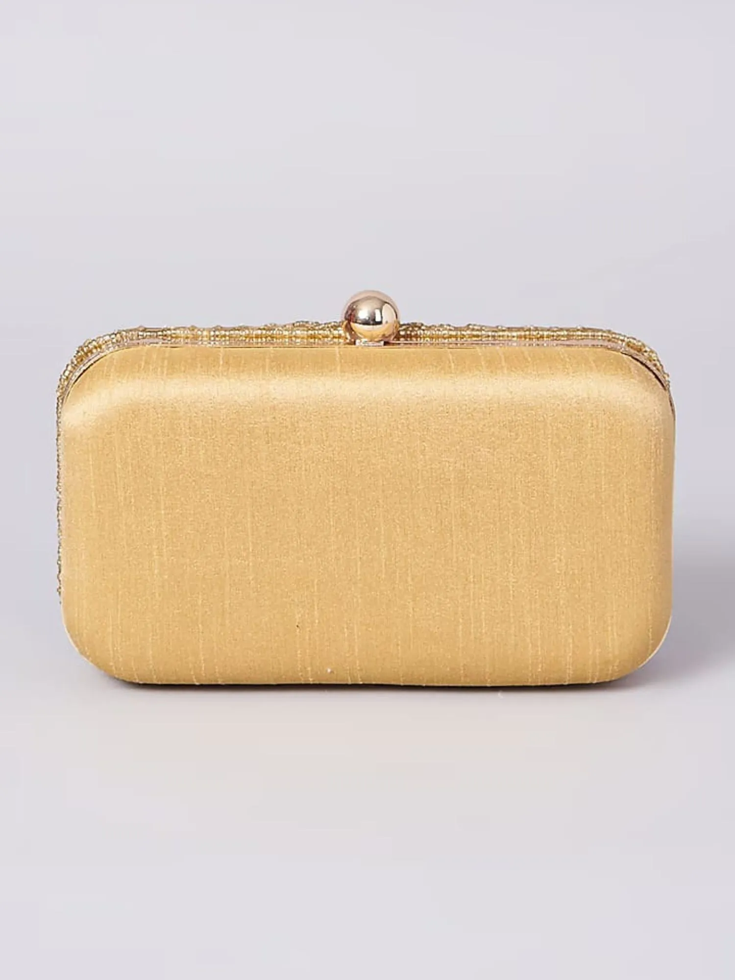 Gold Beaded Clutch