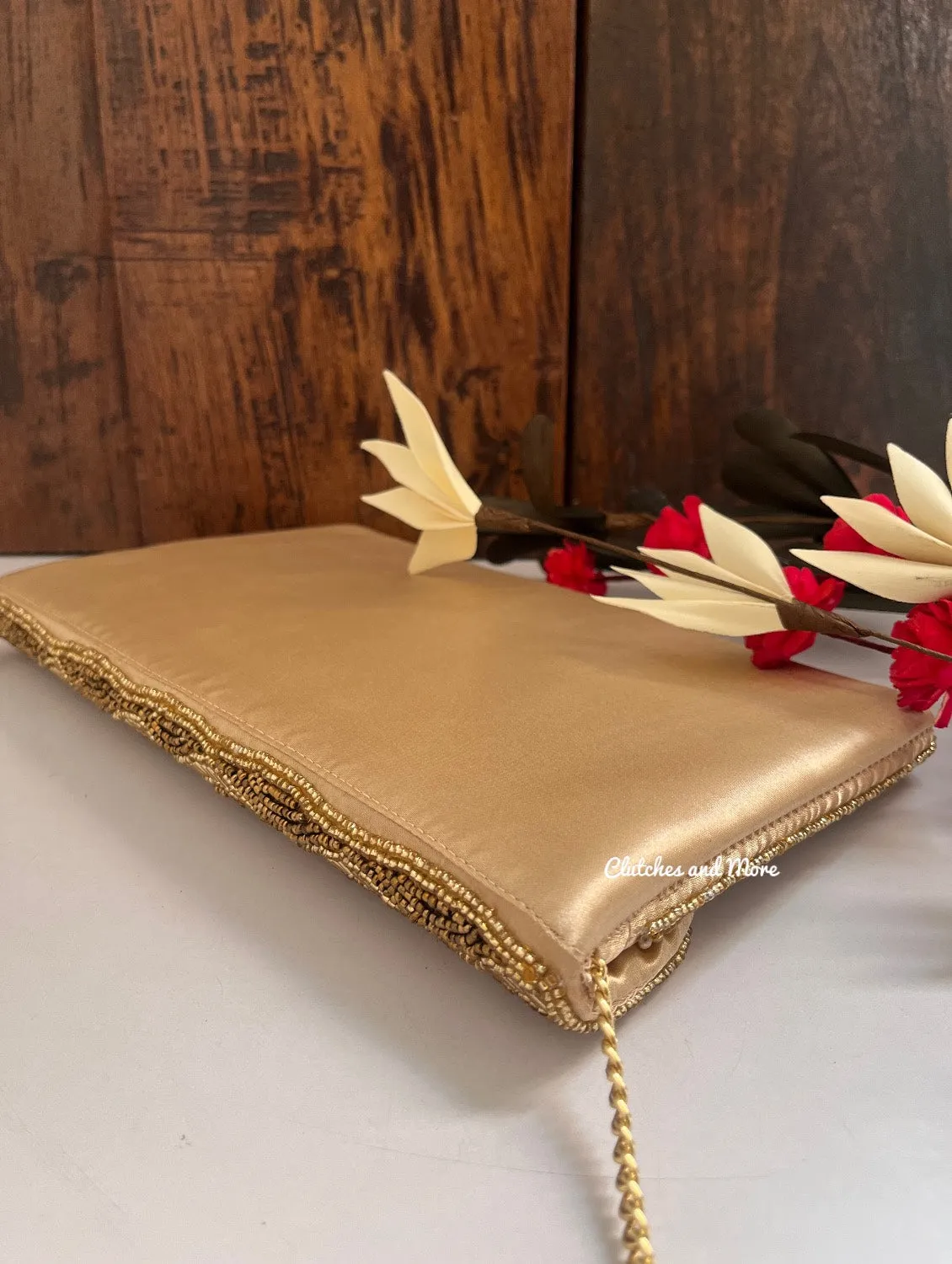 Gold Envelope clutch
