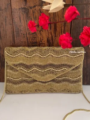Gold Envelope clutch