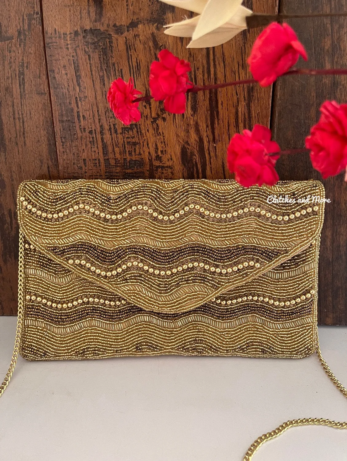 Gold Envelope clutch