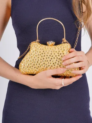 Gold Topaz Clutch - With Minor Imperfections