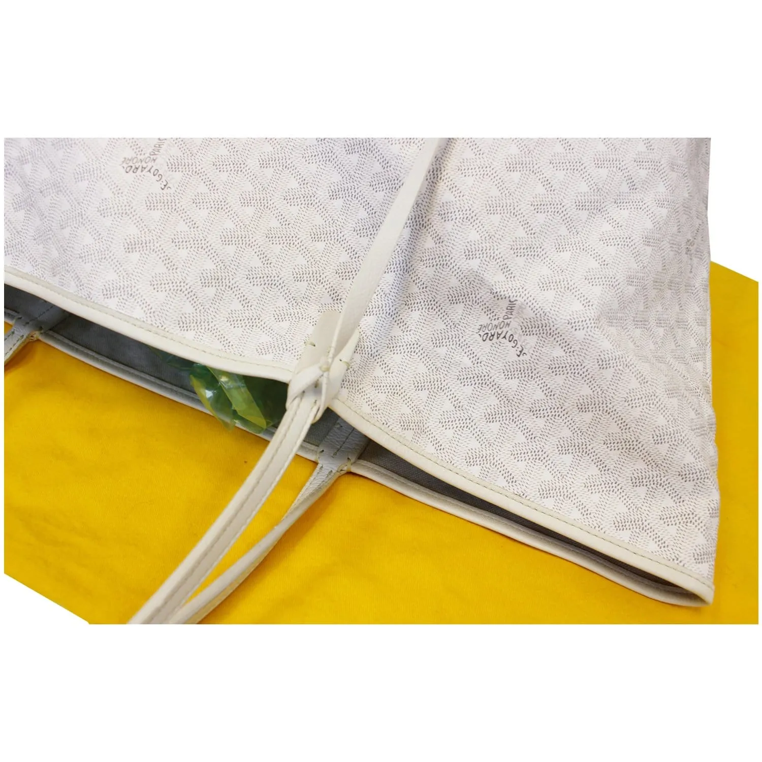GOYARD Saint Louis GM Tote Shoulder Bag White