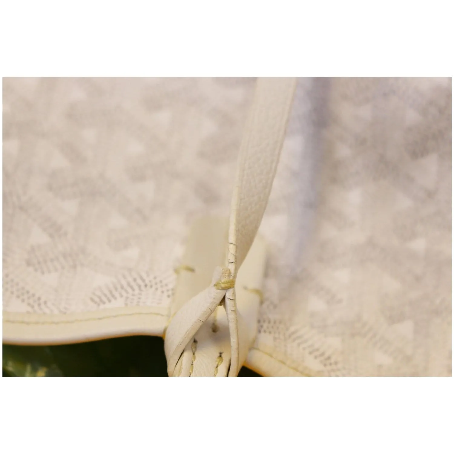GOYARD Saint Louis GM Tote Shoulder Bag White