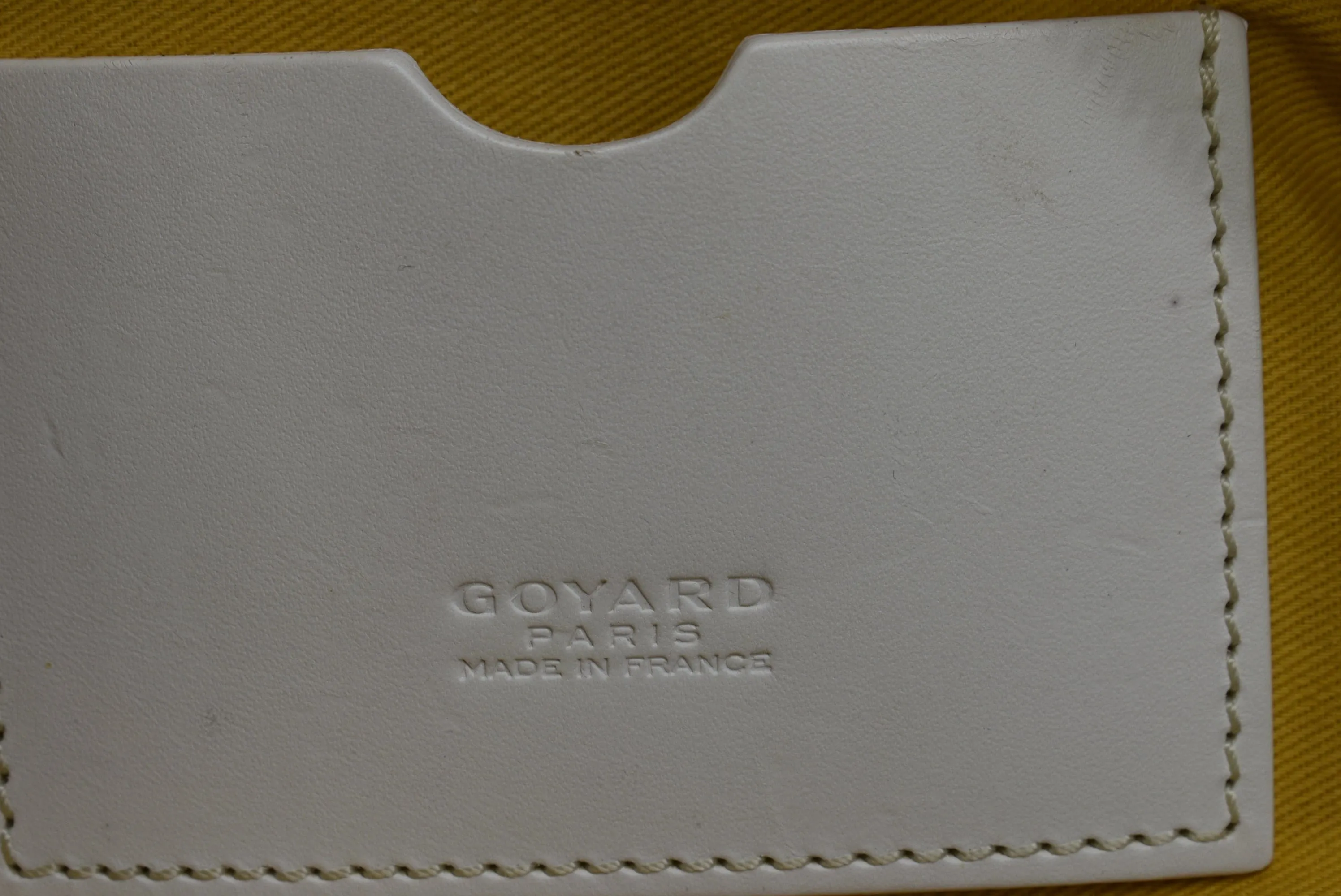 GOYARD Saint Martin Chevron Print Coated Canvas Shoulder Bag White