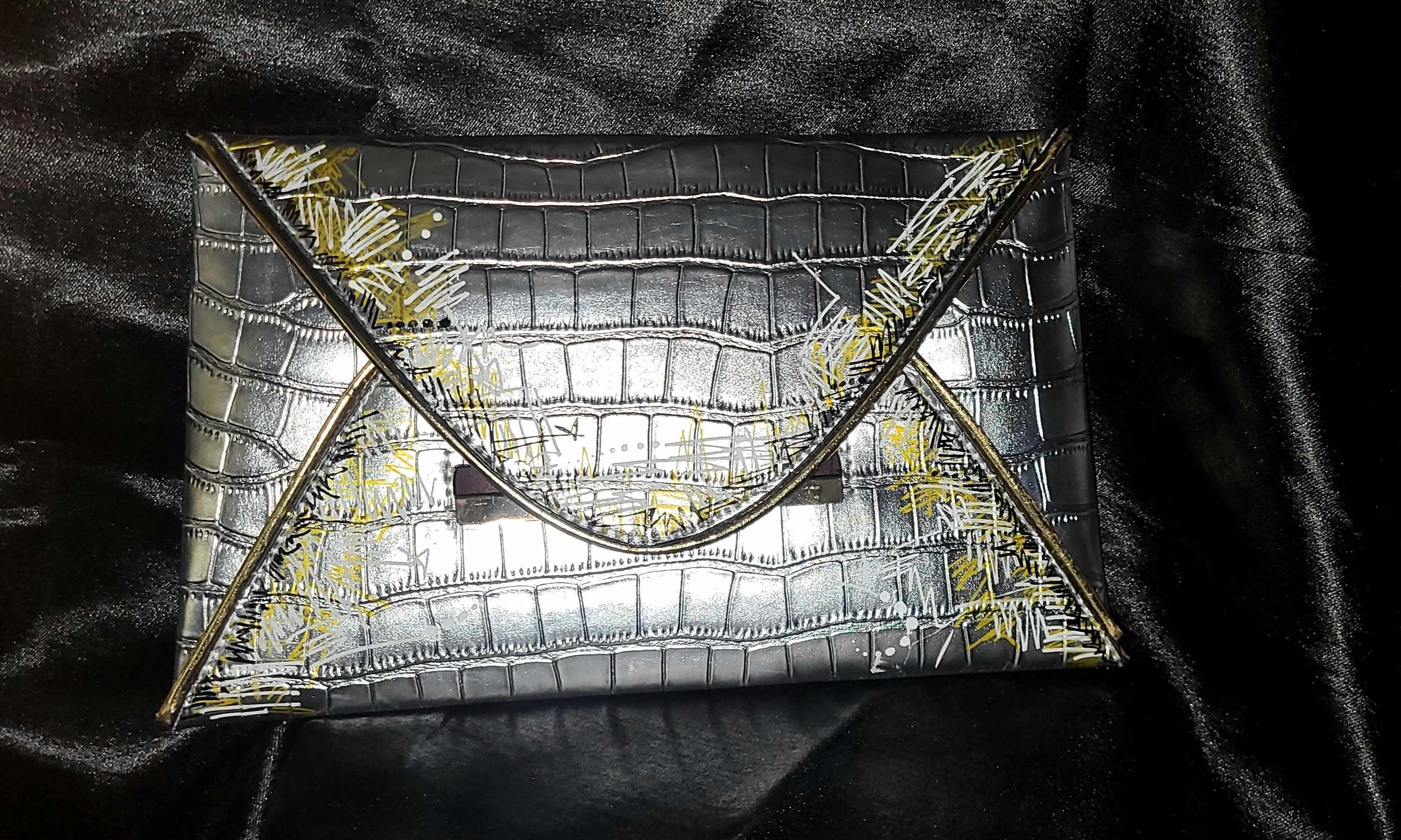 Graffiti Envelope Clutch