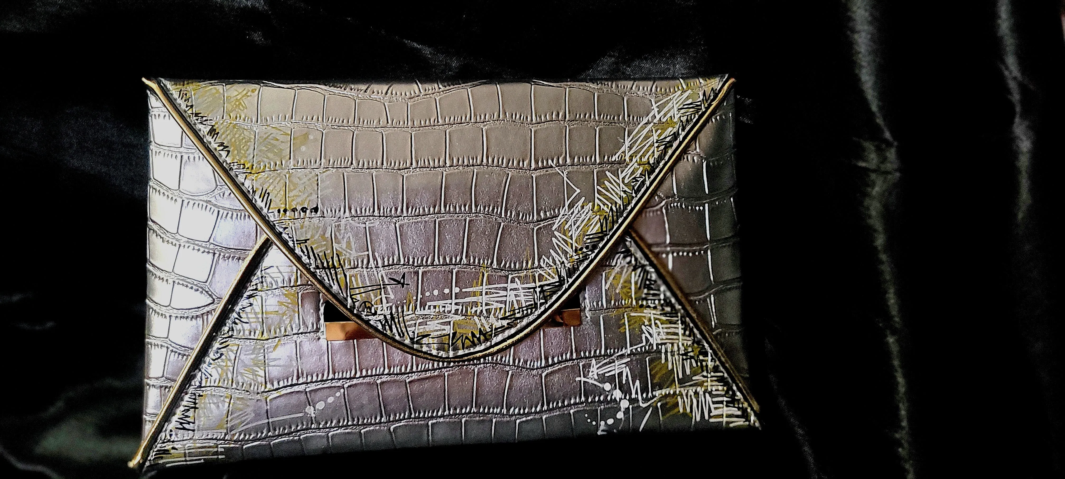 Graffiti Envelope Clutch