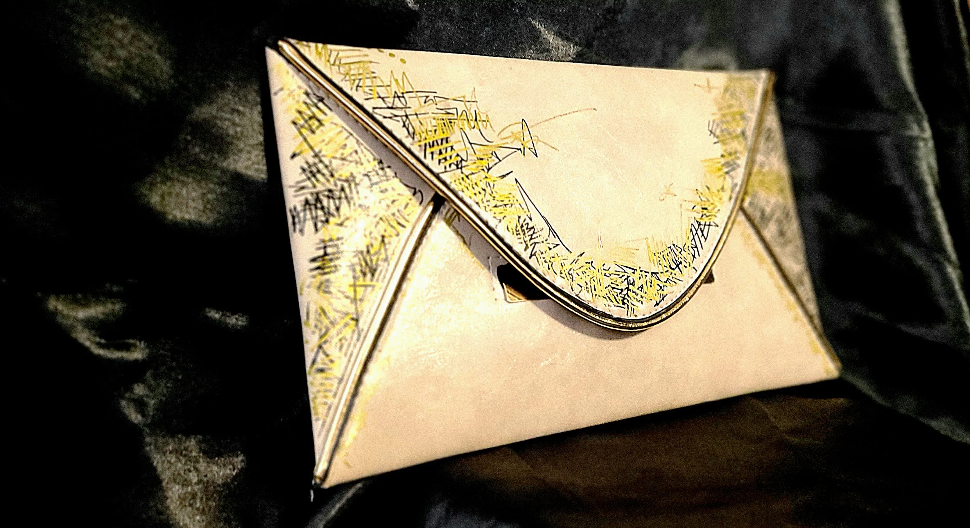 Graffiti Envelope Clutch