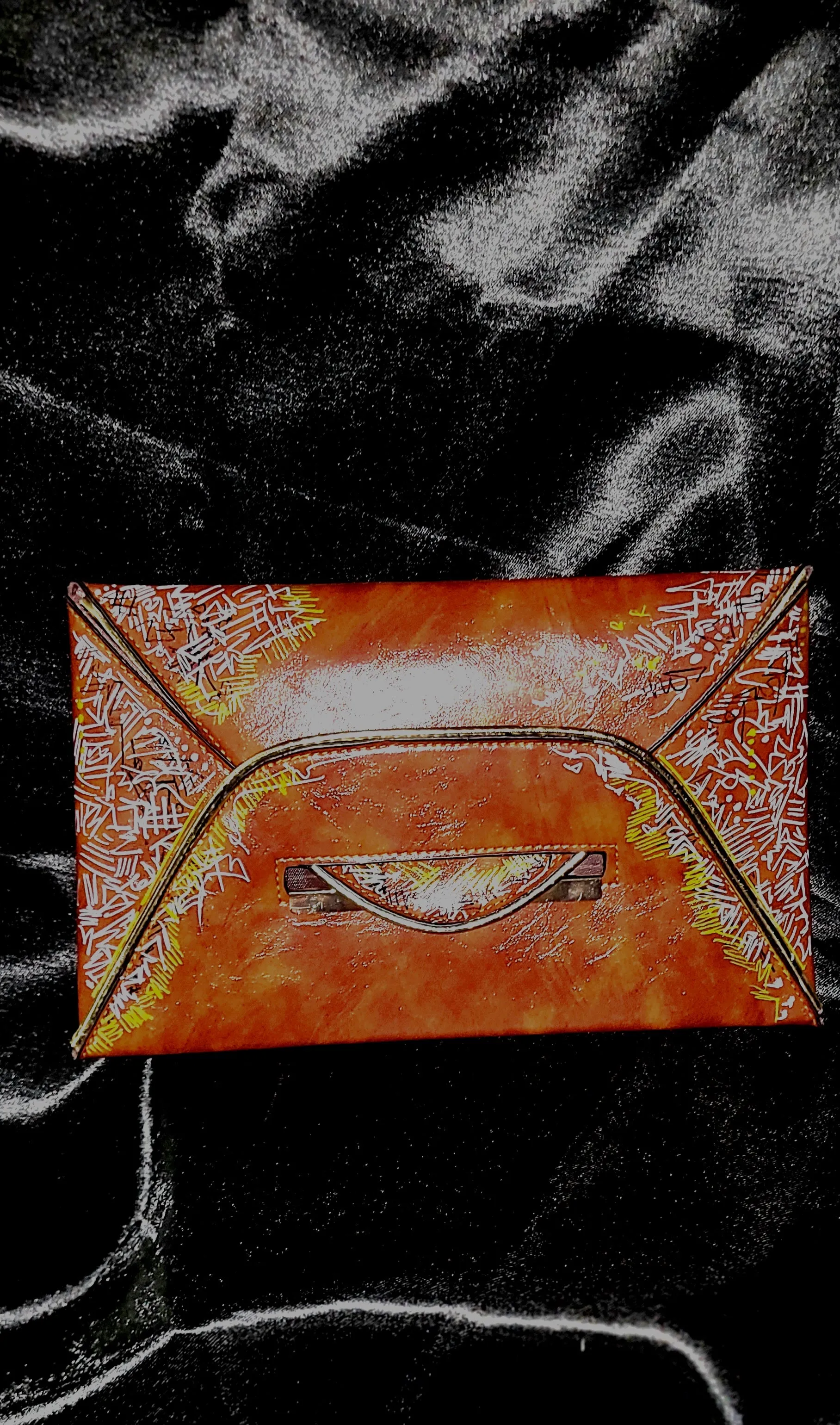Graffiti Envelope Clutch