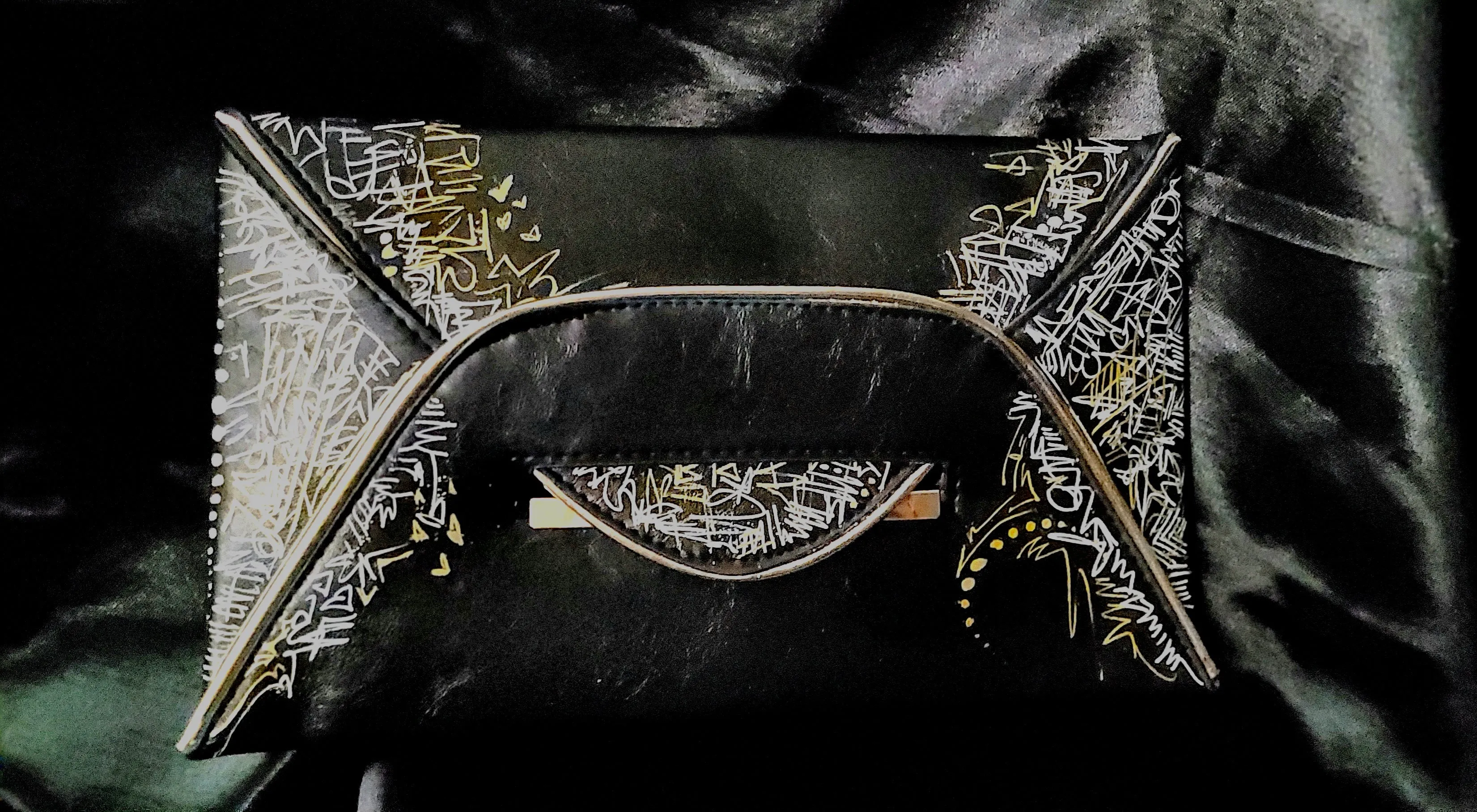 Graffiti Envelope Clutch
