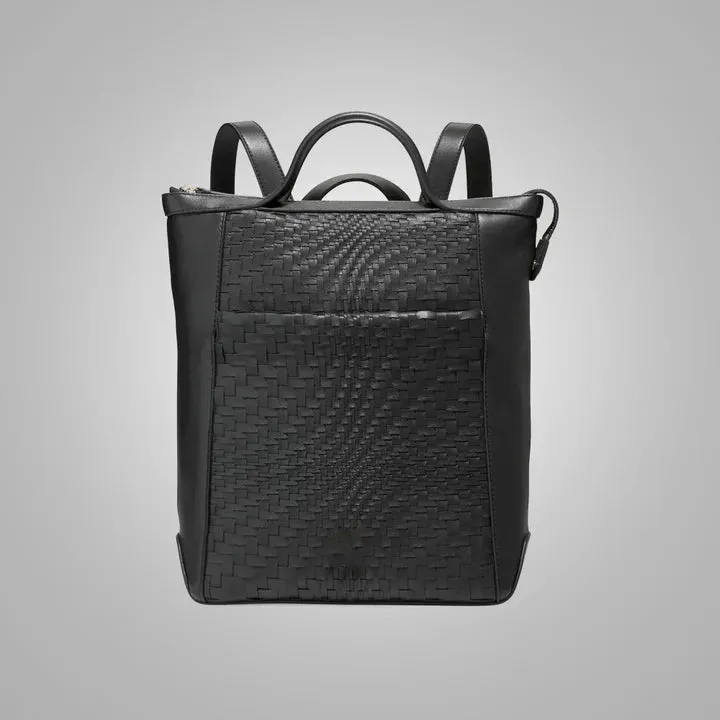 Grand Ambition Small Convertible Leather Lambskin Backpack for Women