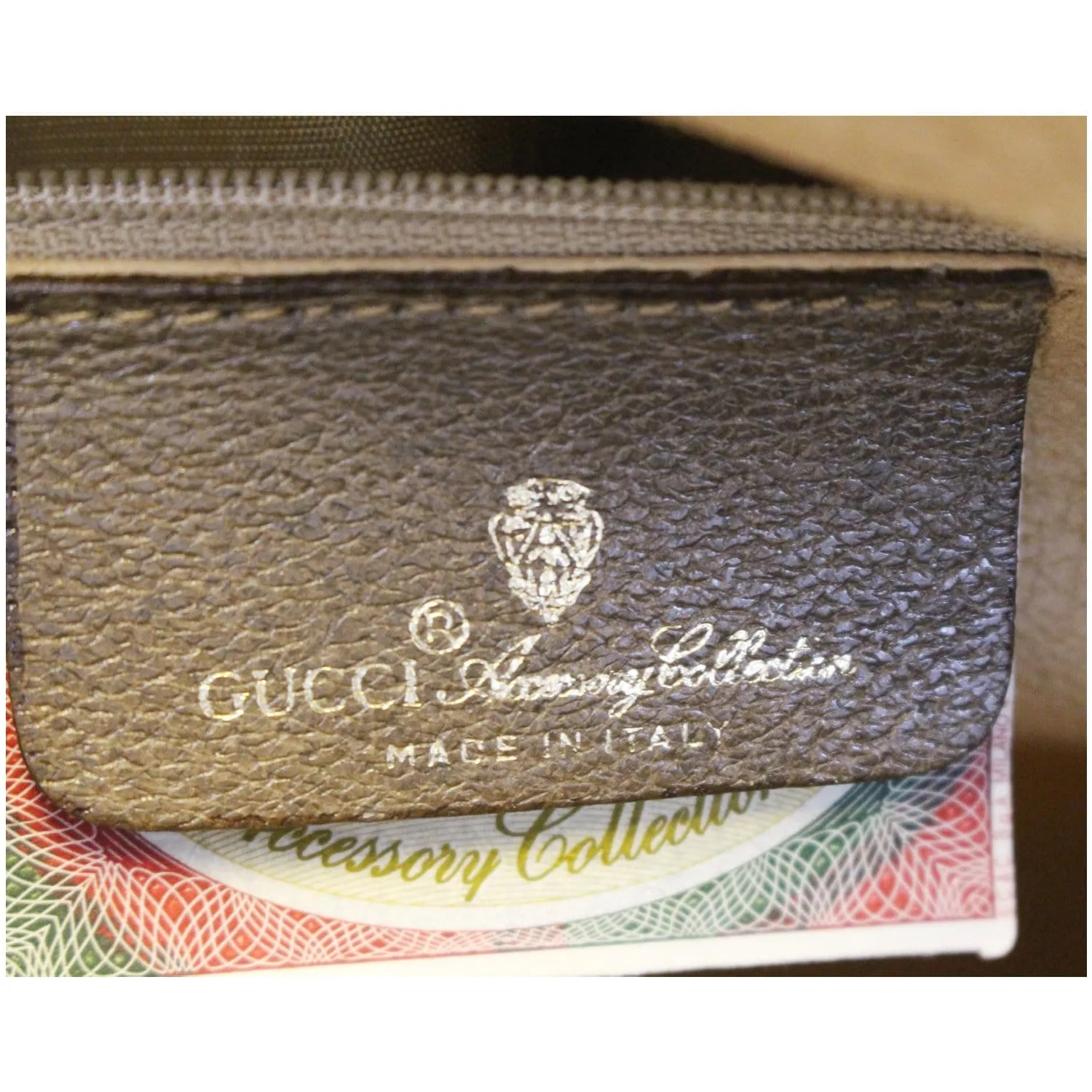 GUCCI Boston Doctor GG Canvas Satchel Handbag Taupe