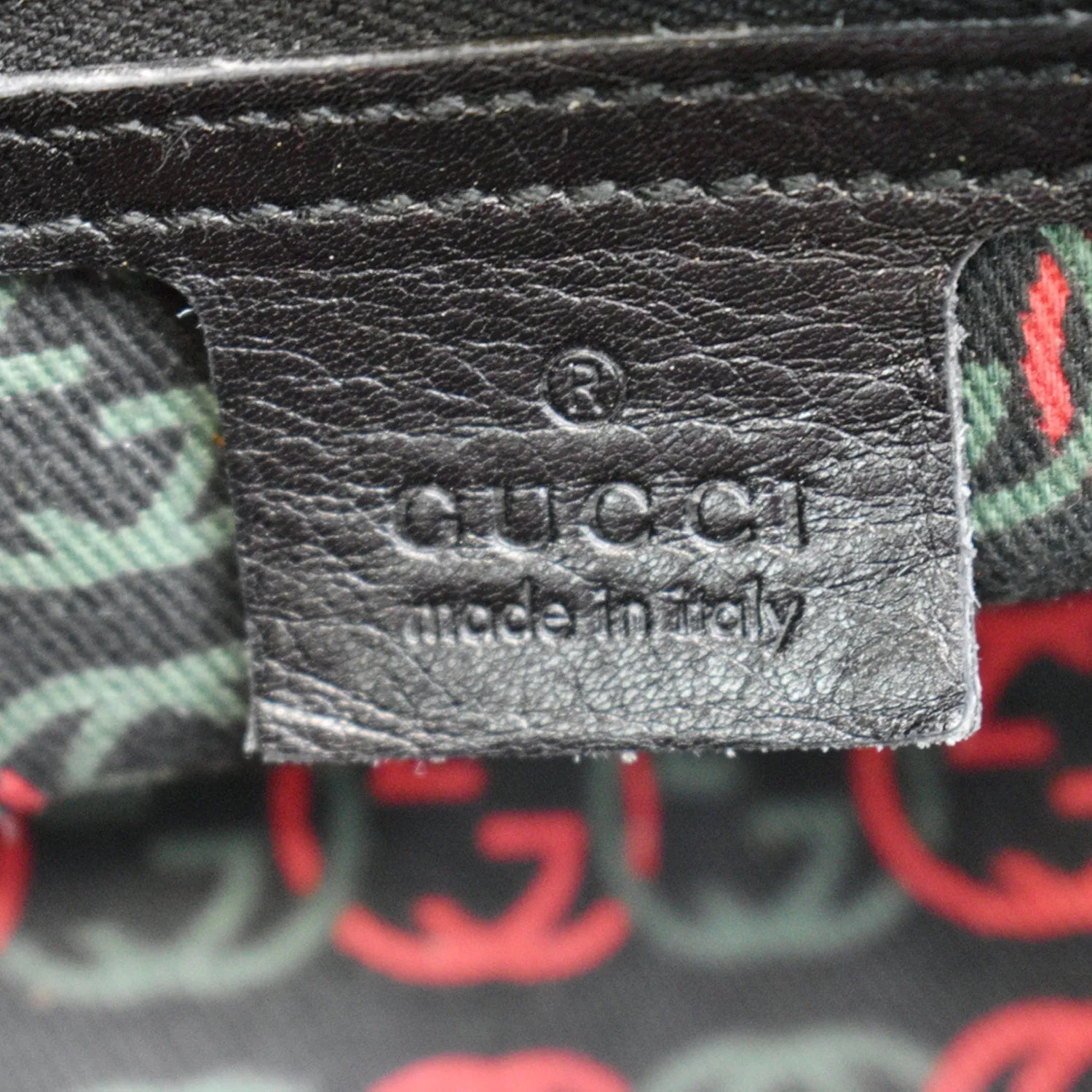 GUCCI Britt Leather Satchel Bag Black 170010