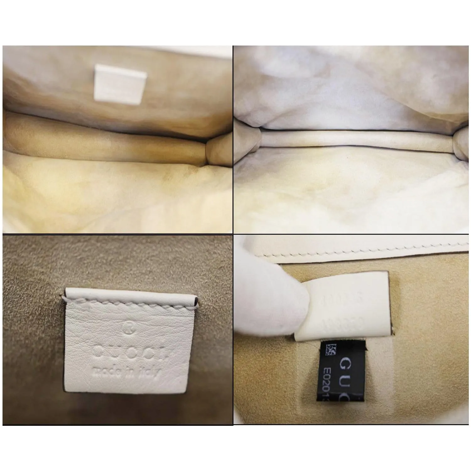 GUCCI Dionysus Medium GG Supreme Embroidered Shoulder Bag 400235 Beige