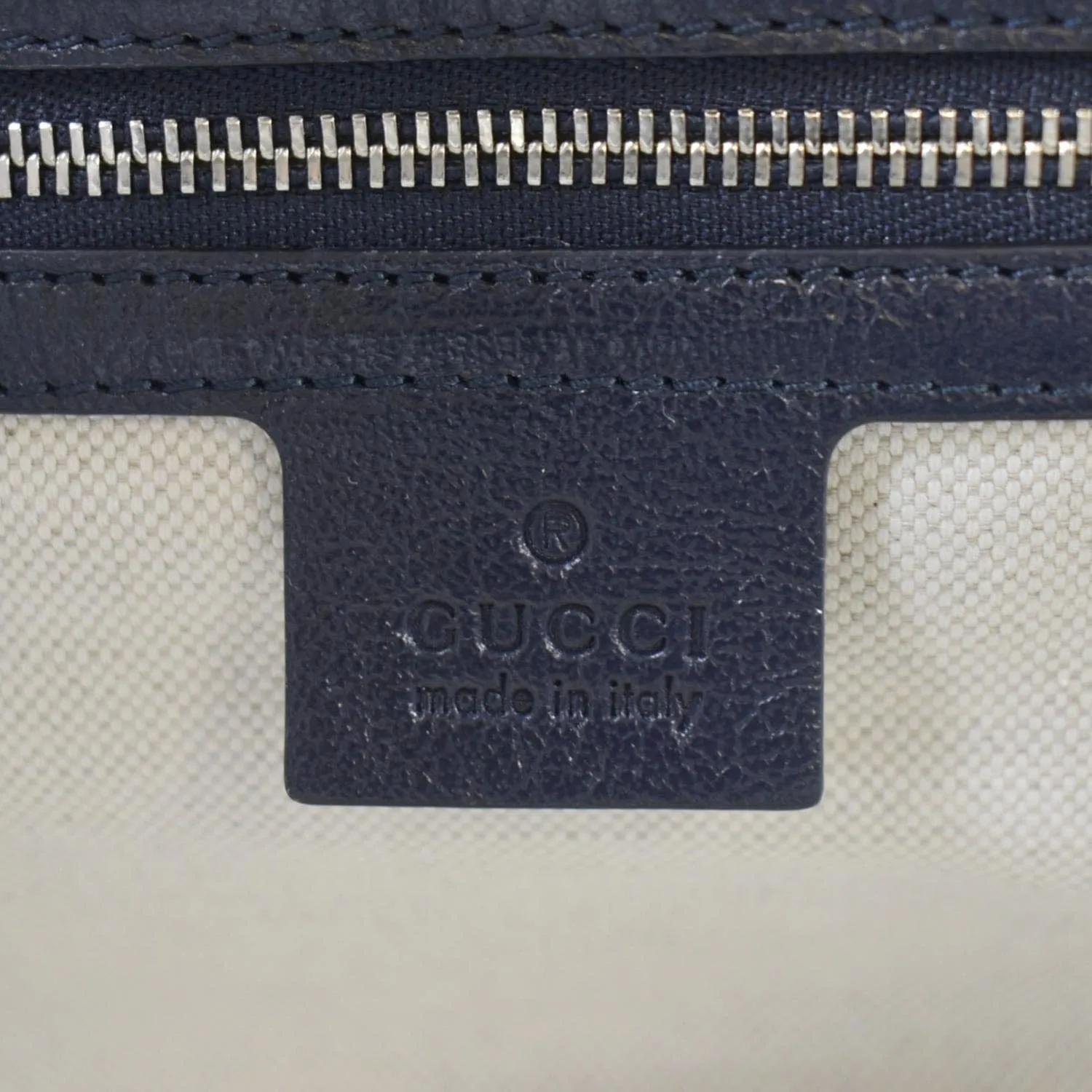 GUCCI GG Marmont Small Matelasse Canvas Shoulder Bag Blue 443497