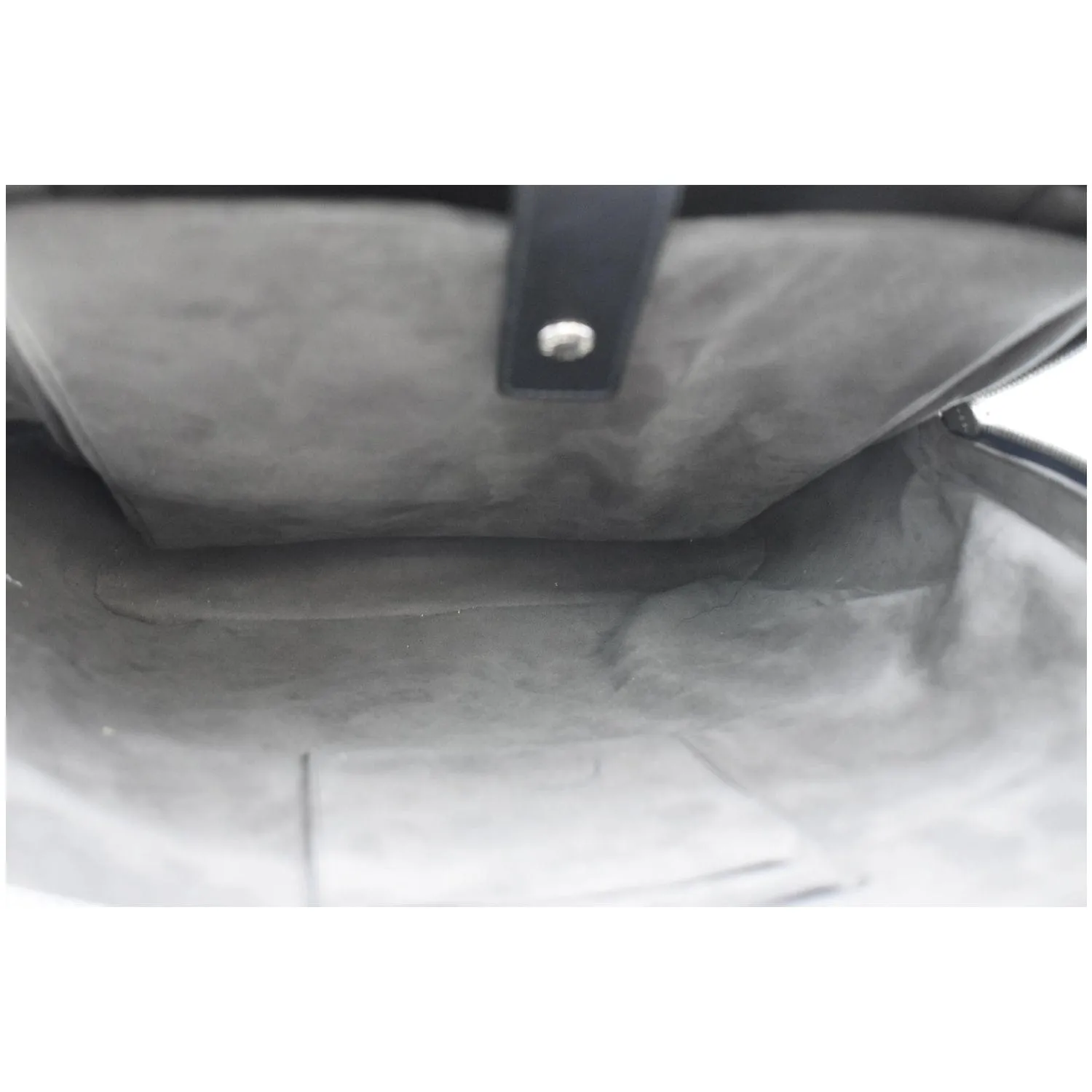 GUCCI GG Signature Leather Backpack Bag Black 406370
