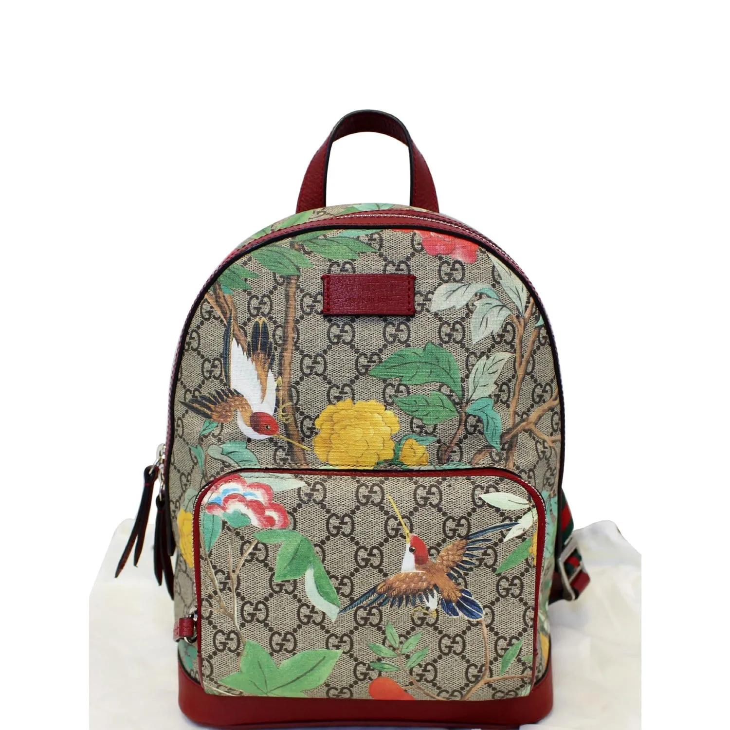 GUCCI GG Supreme Monogram Tian Animal Print Backpack 427042