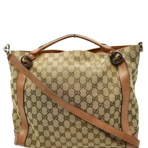 GUCCI Miss GG Original GG Canvas Top Handle Shoulder Bag Beige 323675