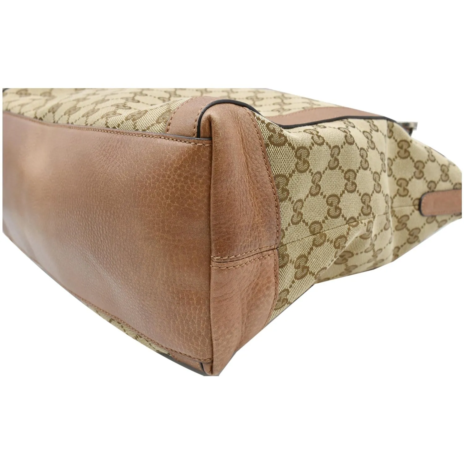 GUCCI Miss GG Original GG Canvas Top Handle Shoulder Bag Beige 323675