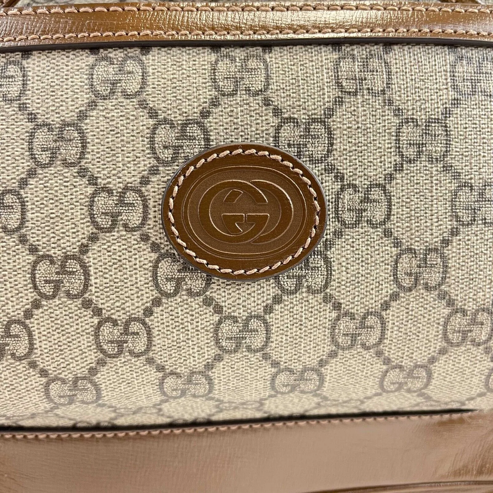 Gucci - NEW Backpack With Interlocking G - Beige / Brown Monogram Backpack