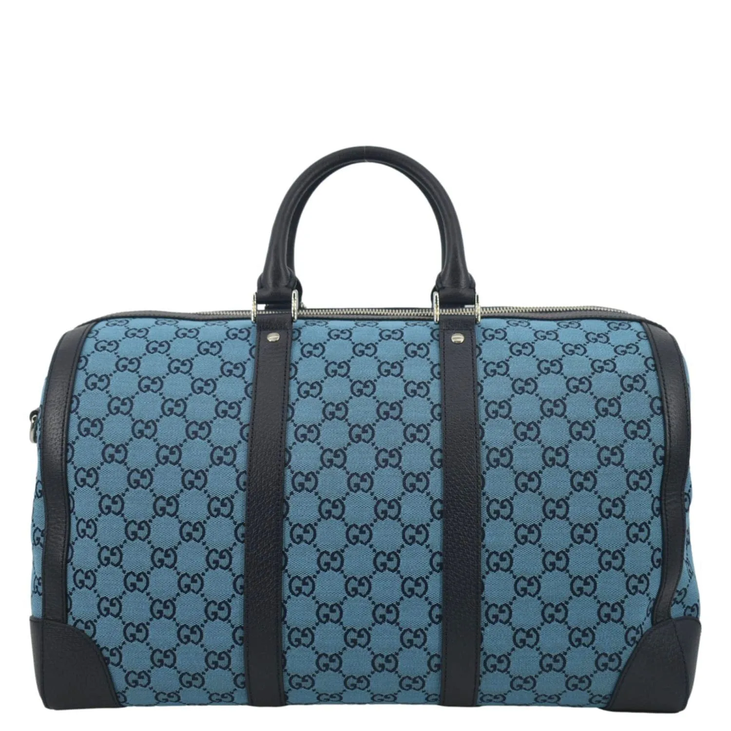 GUCCI Ophidia Duffle GG Supreme Canvas Satchel Bag Blue 648085