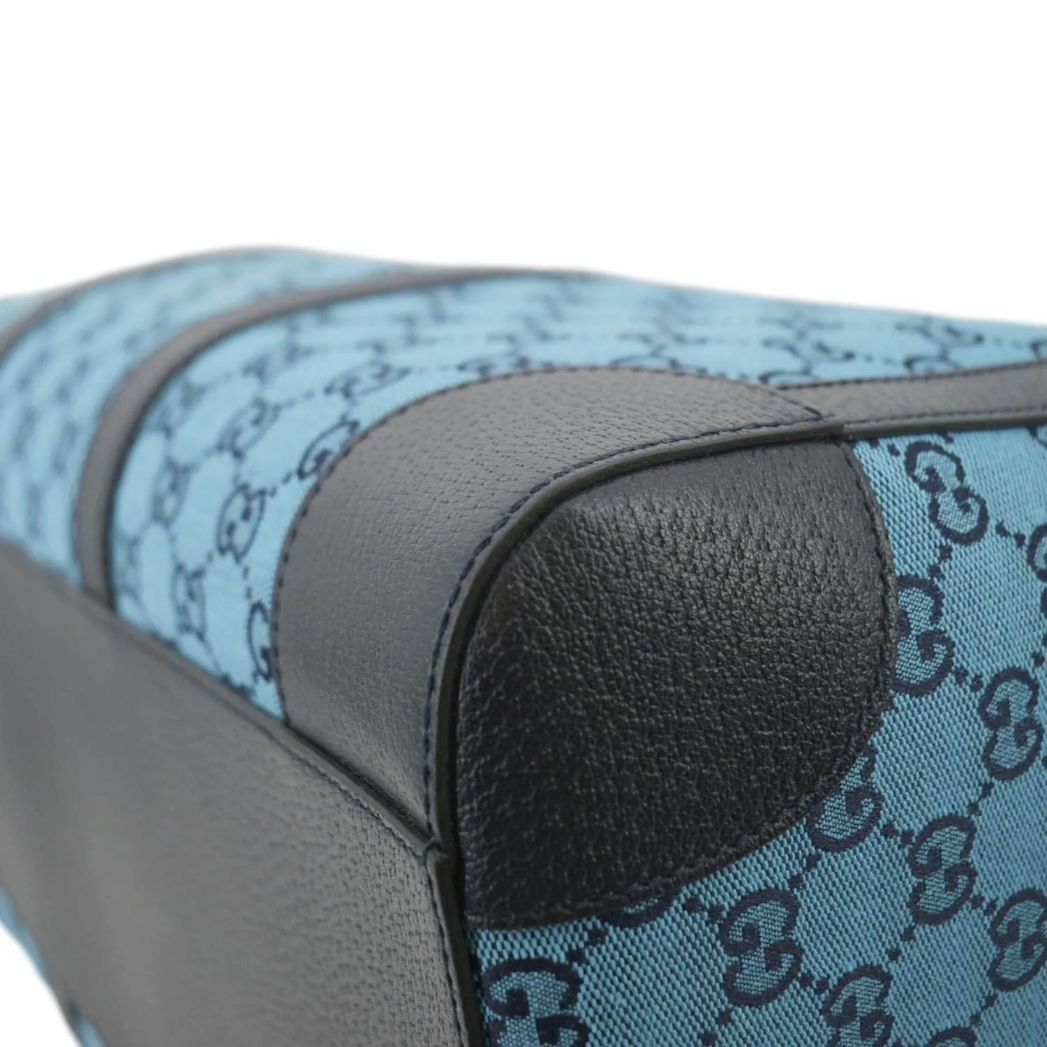 GUCCI Ophidia Duffle GG Supreme Canvas Satchel Bag Blue 648085