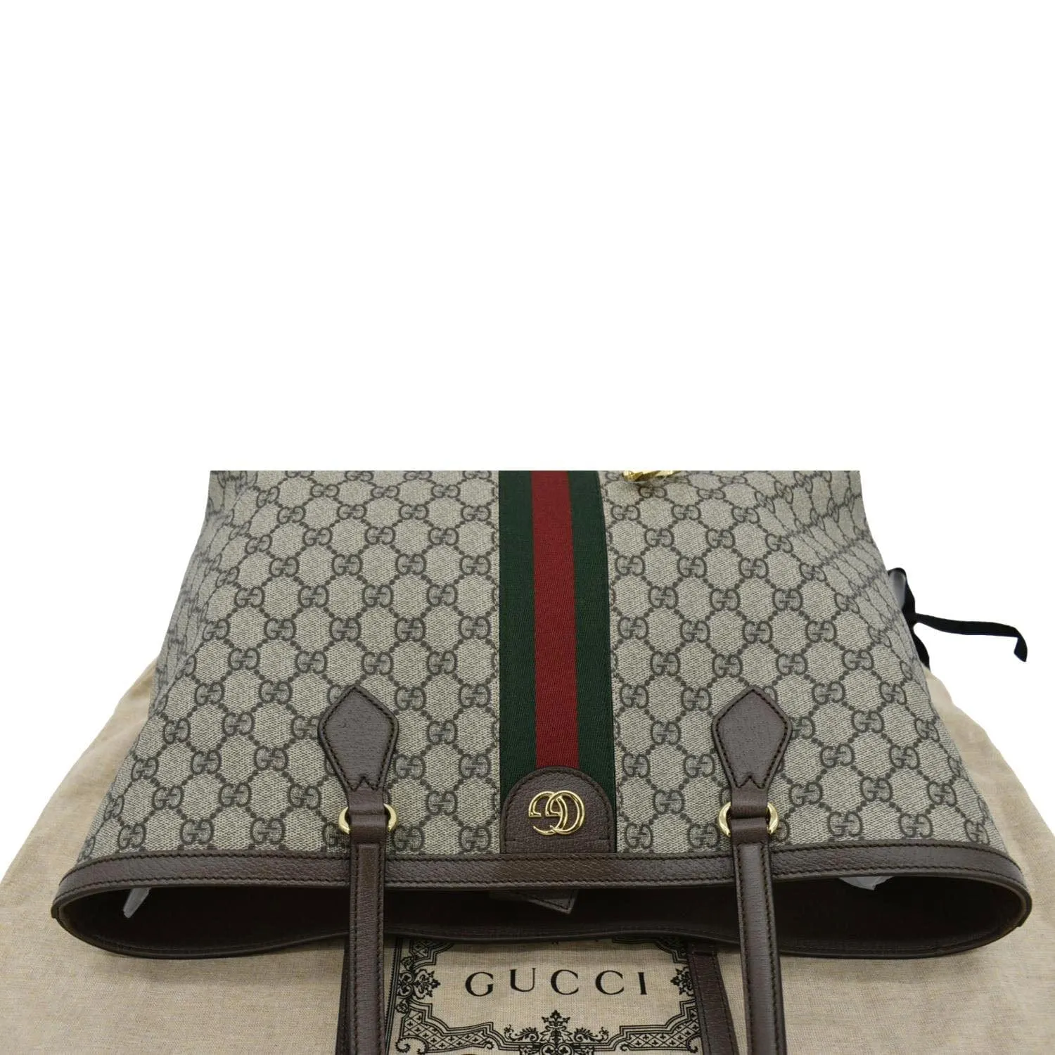 GUCCI Ophidia  Medium GG Supreme Tote Shoulder Bag Beige 631685