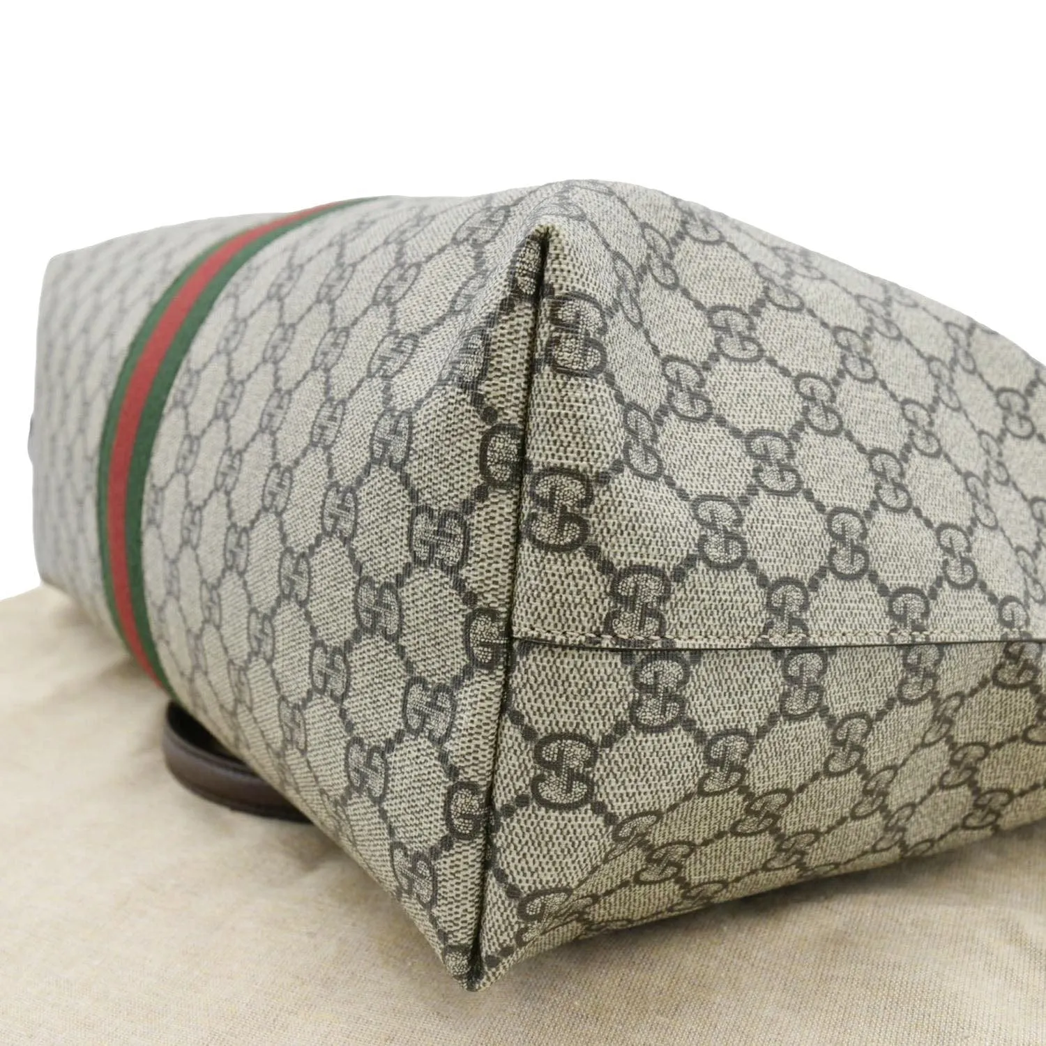 GUCCI Ophidia  Medium GG Supreme Tote Shoulder Bag Beige 631685