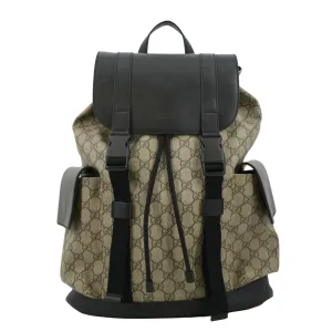 GUCCI Soft GG Supreme Canvas Backpack Bag Beige 450958