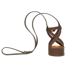 Gucci Vintage Brown Leather Bottle Holder