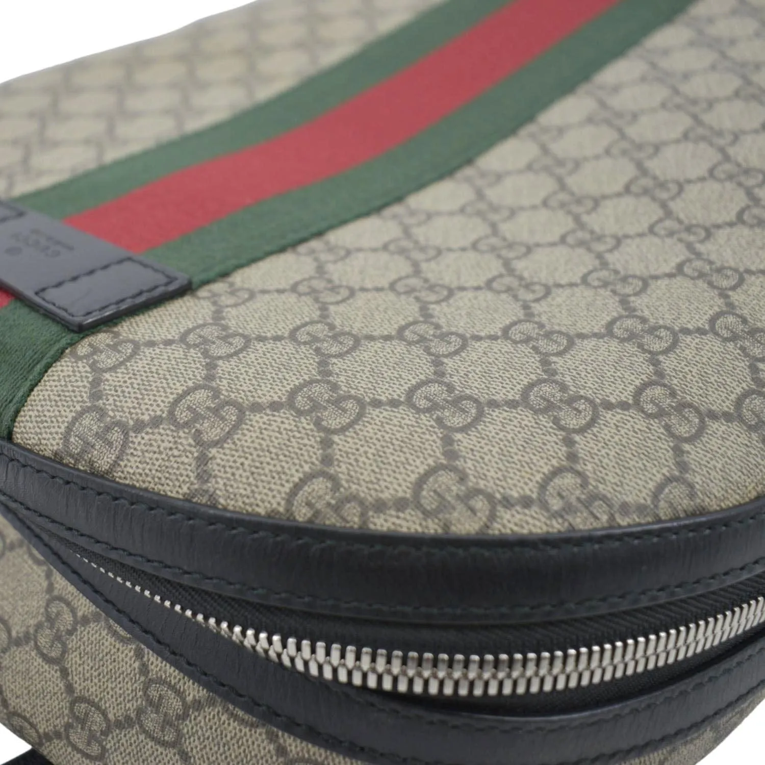 GUCCI Web GG Supreme Canvas Backpack Beige 443805