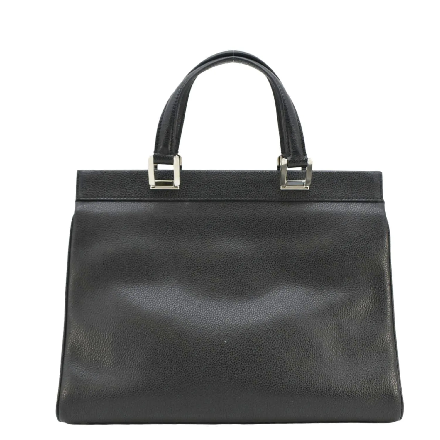 GUCCI Zumi Medium Leather Top Handle Shoulder Bag Black 564714
