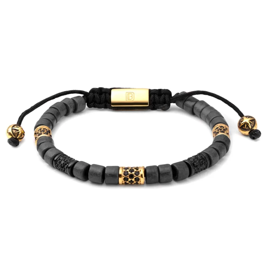 Gunmetal with Gold