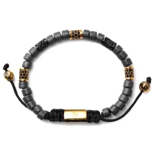 Gunmetal with Gold