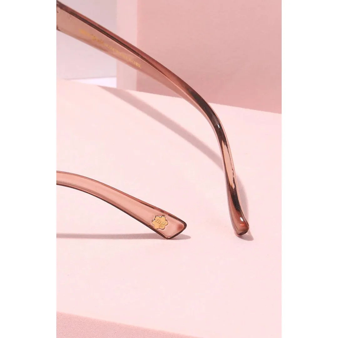 Hamptons Cottage Slim Oval Frame Sunglasses - Bl