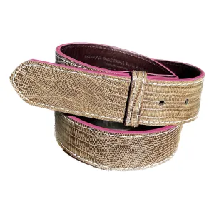 Handmade Exotics Lizard Belt