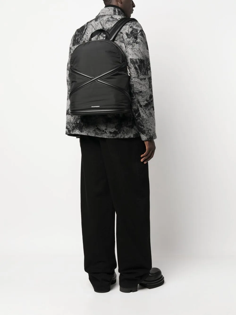 Harness nylon backpack
