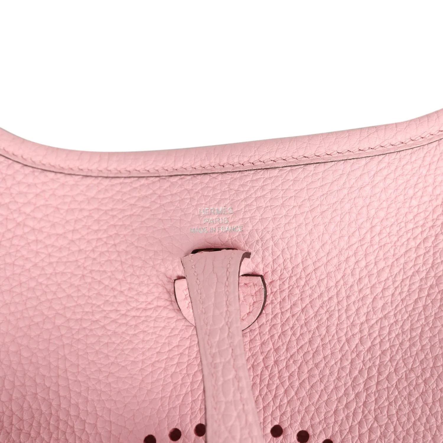 Hermes Evelyne TPM Rose Sakura Clemence Palladium Hardware