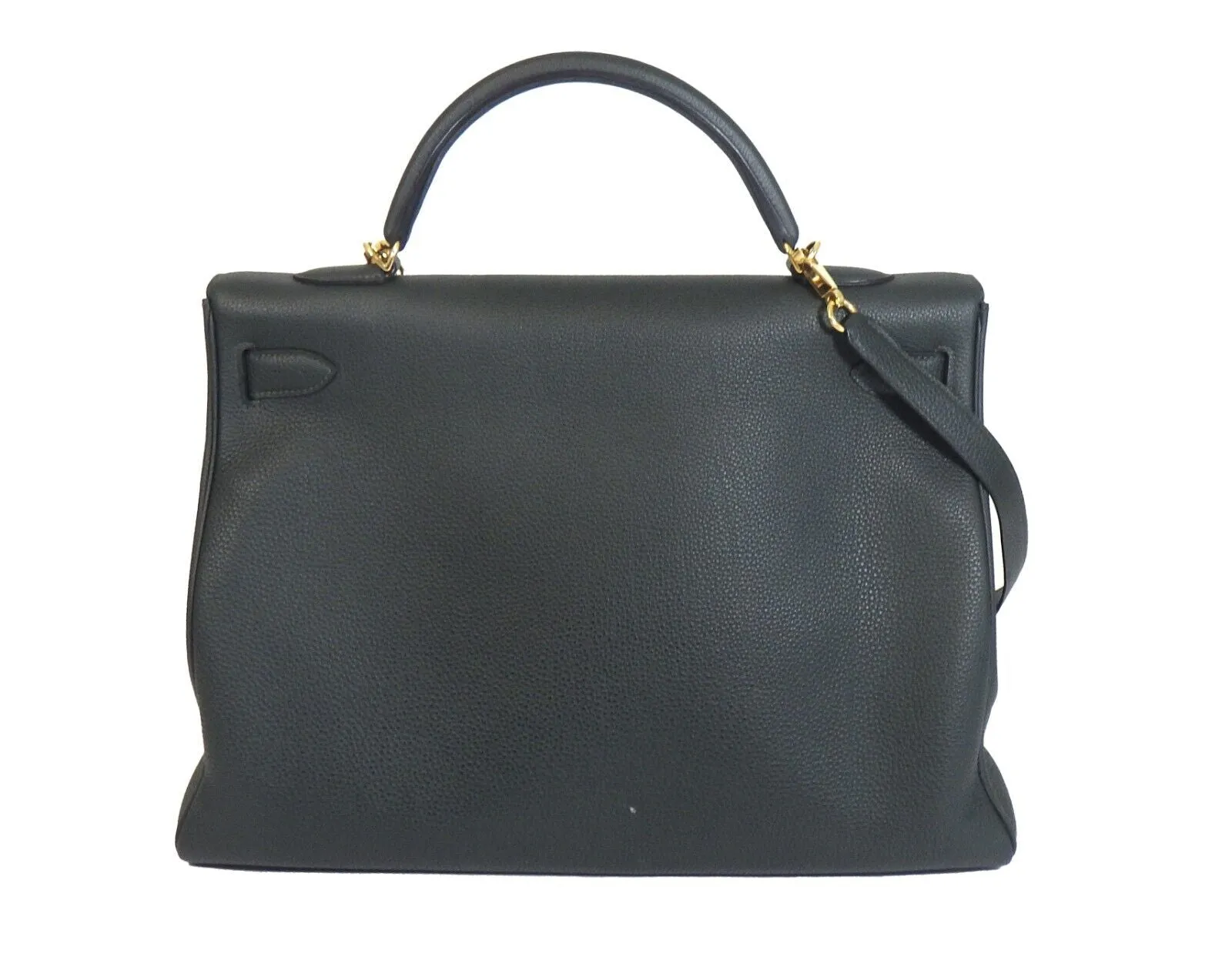 HERMES - Kelly 40 2016 - Dark Green - Top Handle - Shoulder Strap and Kit