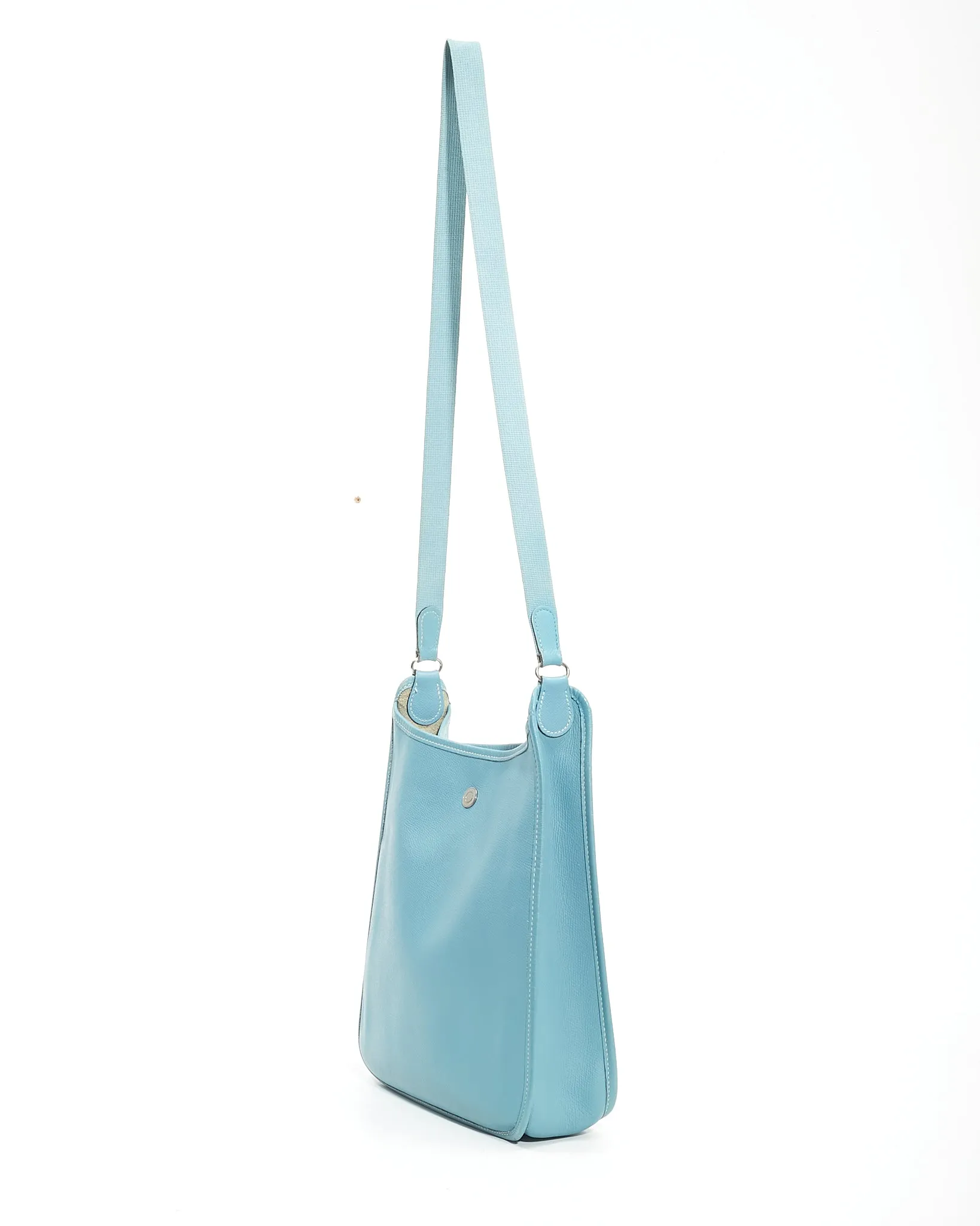 Hermès Bleu Jean Epsom Vespa PM Shoulder Bag