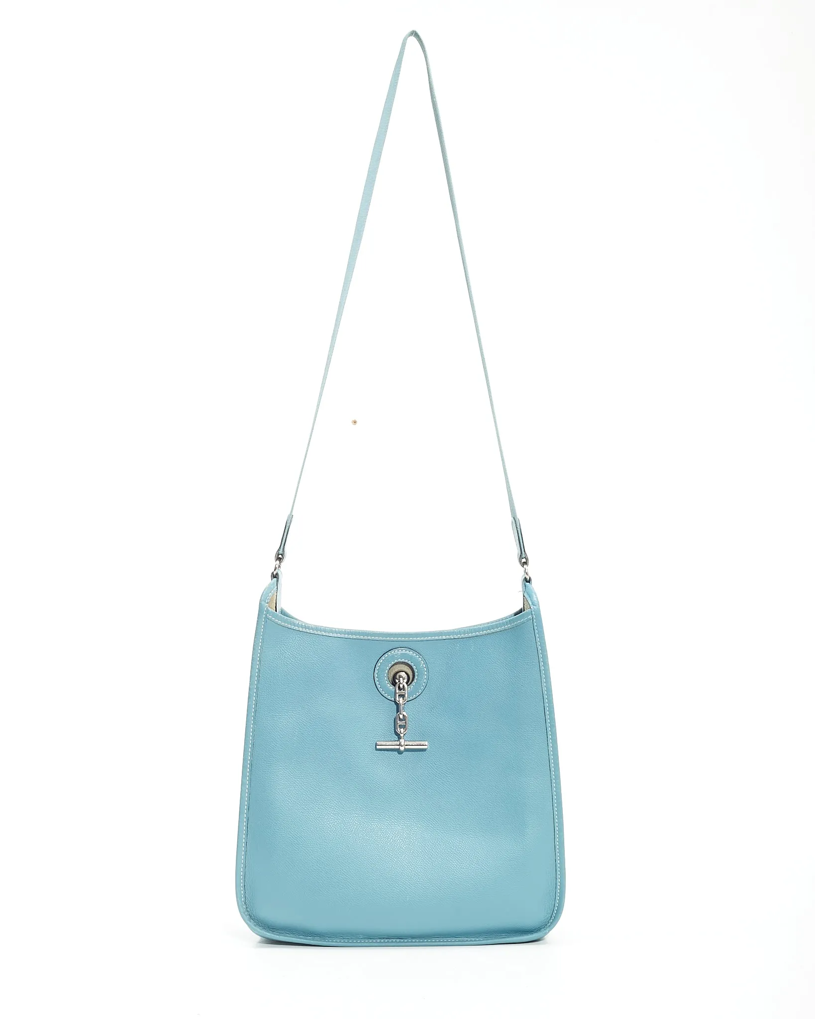Hermès Bleu Jean Epsom Vespa PM Shoulder Bag