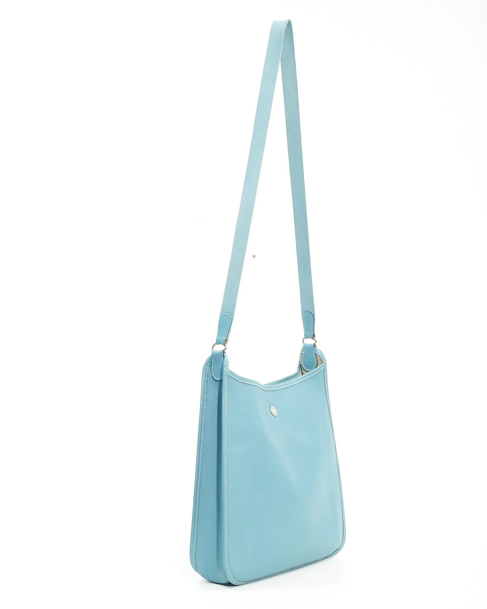 Hermès Bleu Jean Epsom Vespa PM Shoulder Bag