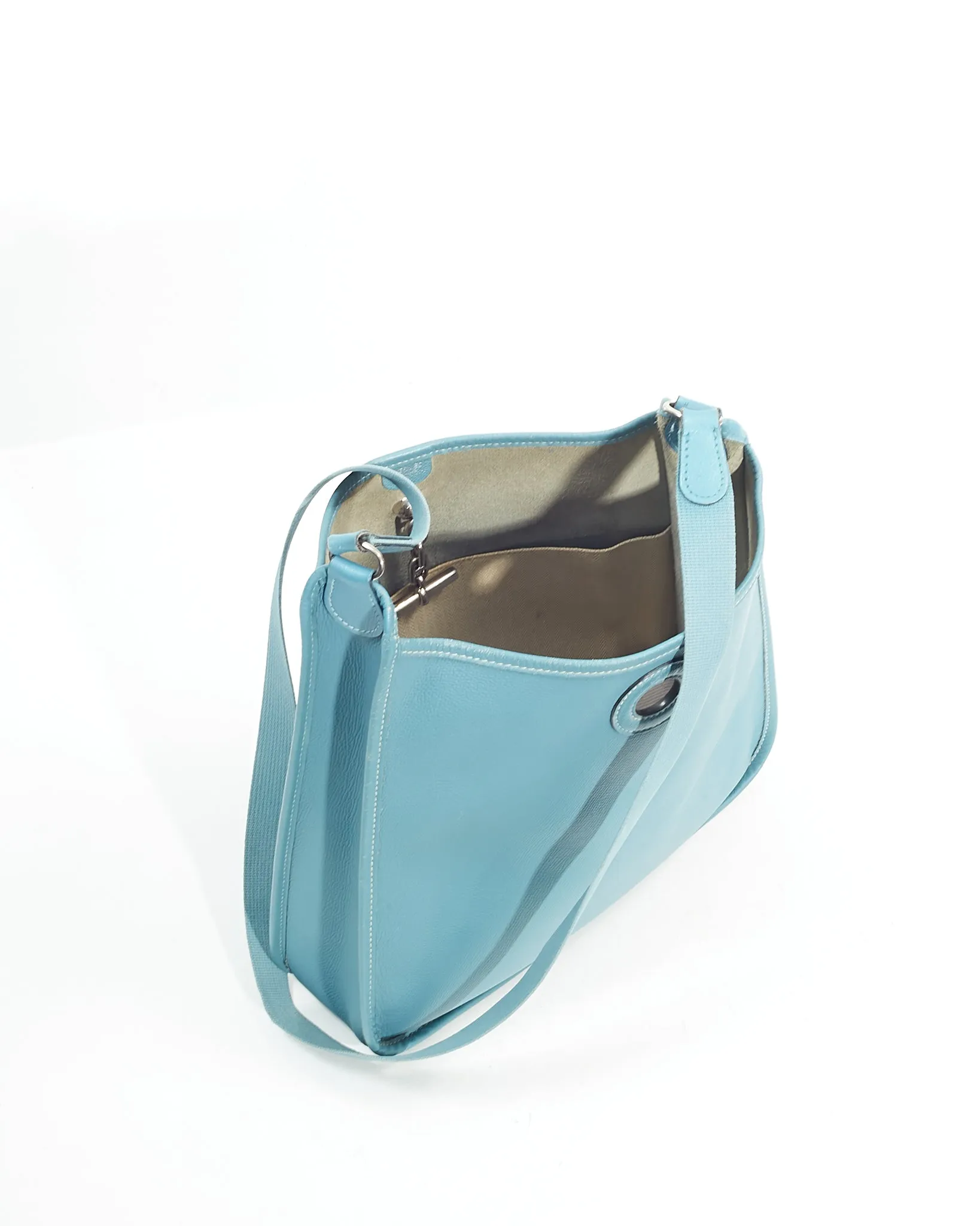 Hermès Bleu Jean Epsom Vespa PM Shoulder Bag