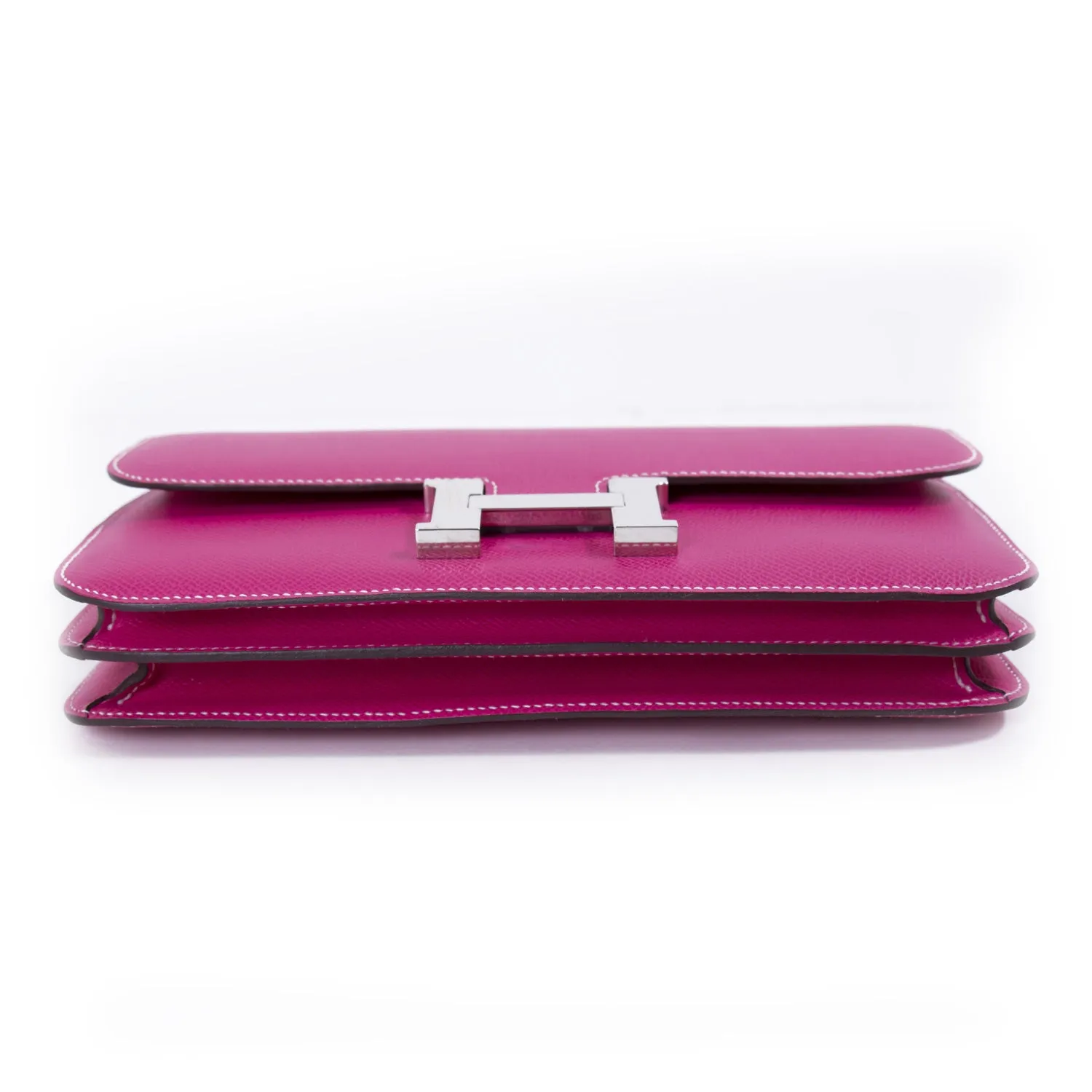 Hermès Constance Elan 25 Rose Tyrien Epsom