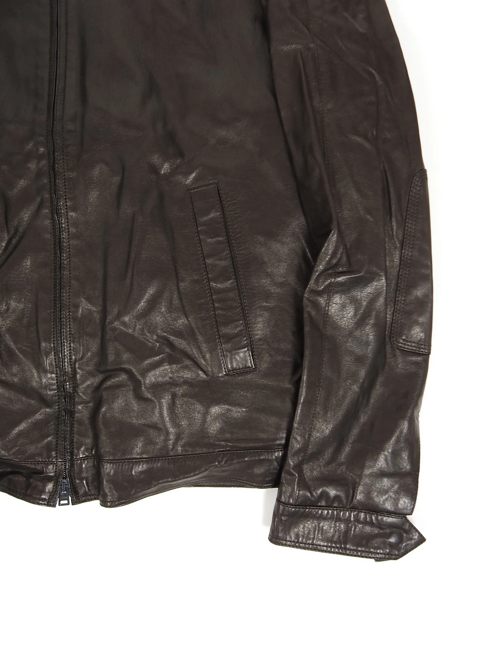 Herno Leather Jacket Size 48