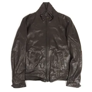 Herno Leather Jacket Size 48