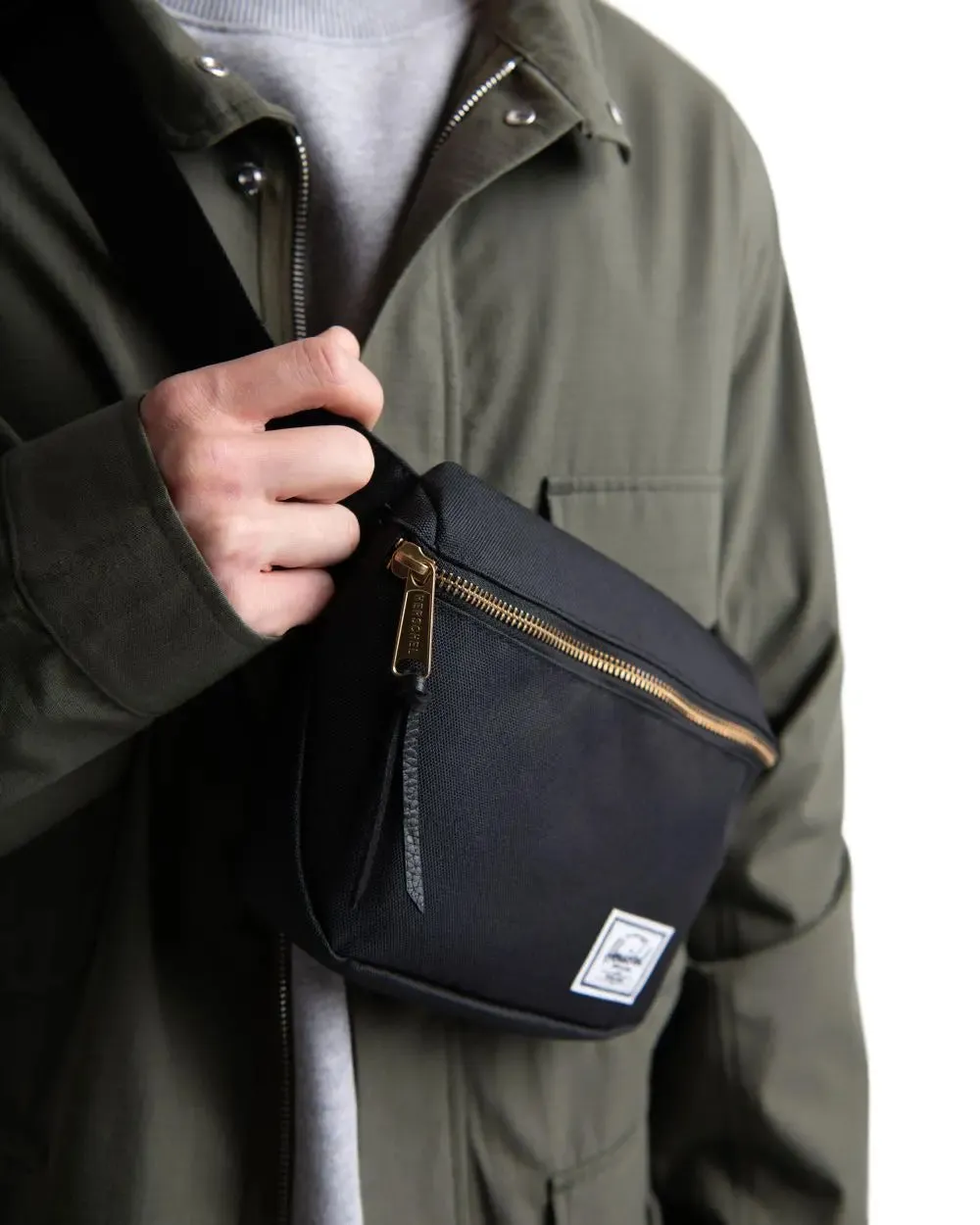 Herschel Fifteen Hip Pack Dye Wash Black