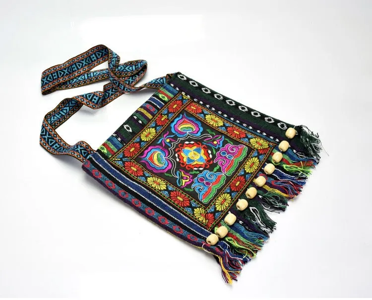 Hmong Vintage Chinese National Style Ethnic Shoulder Bag Embroidery