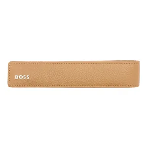 HUGO BOSS HLB417X - Single pen pouch Classic Grained Camel