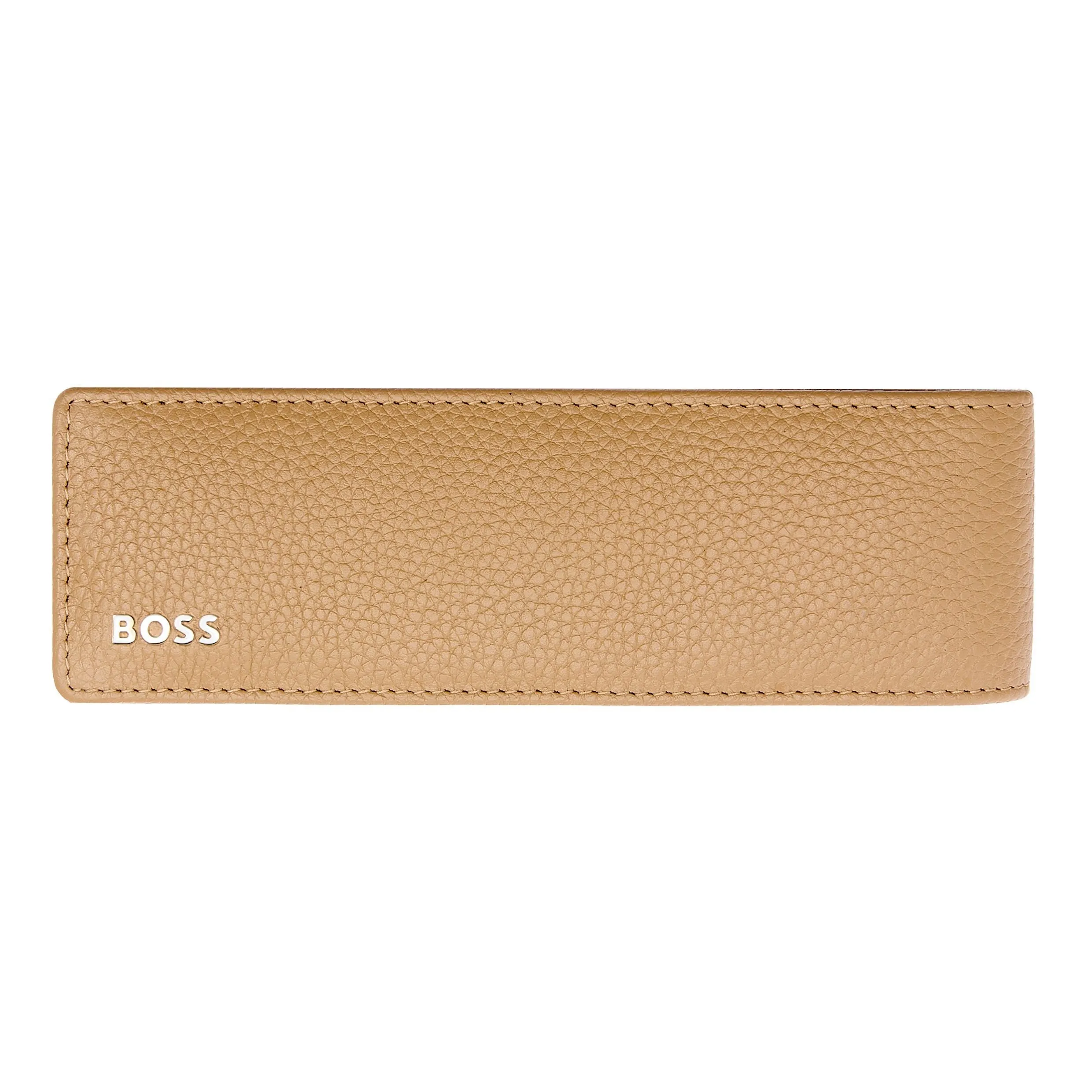 HUGO BOSS HLD417X - Double pen pouch Classic Grained Camel