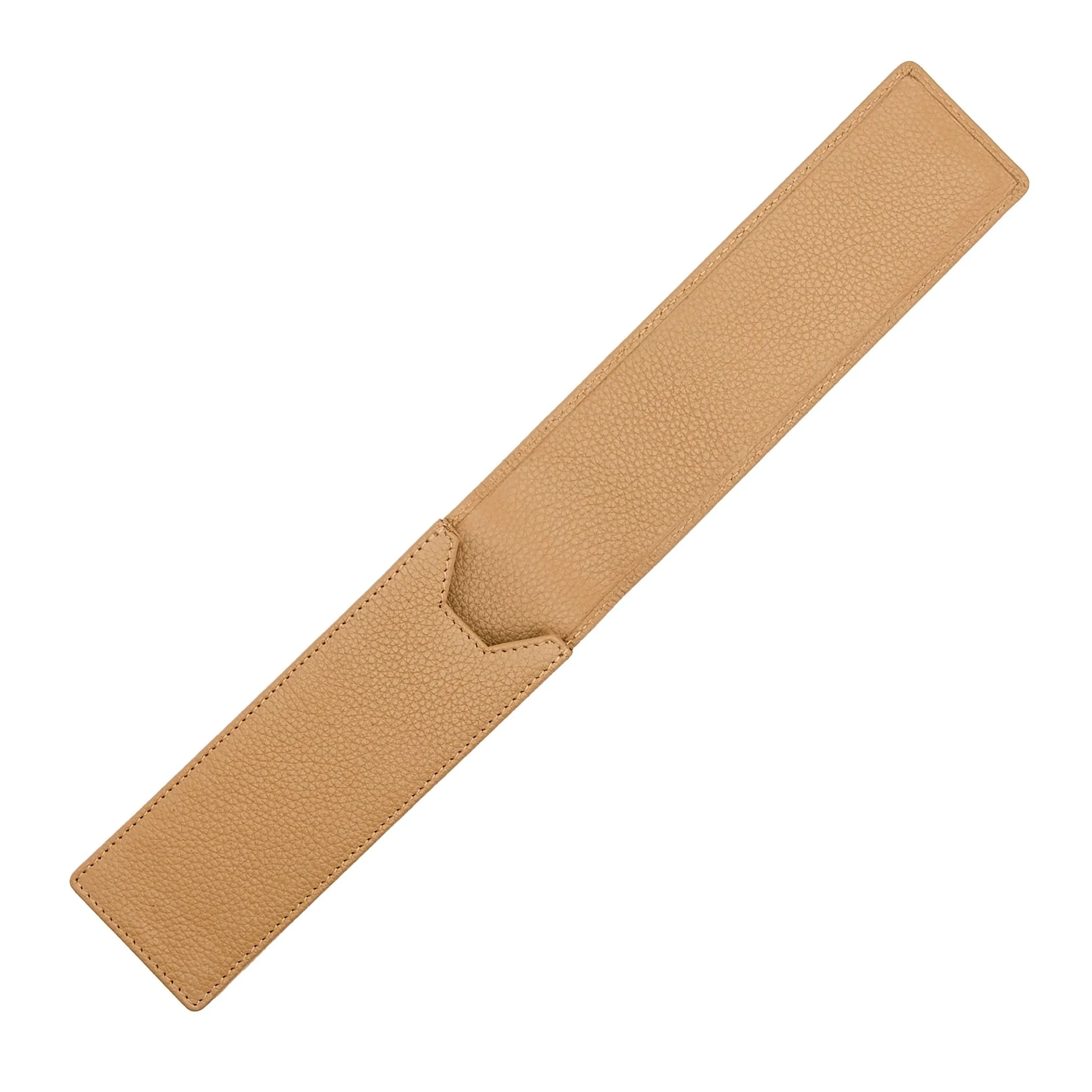 HUGO BOSS HLD417X - Double pen pouch Classic Grained Camel